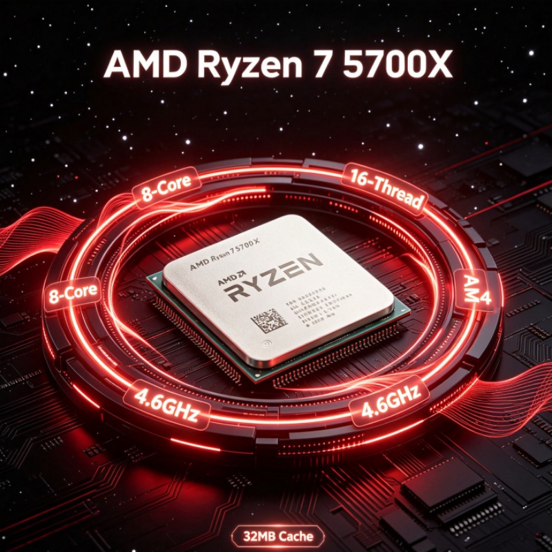 Amd Cpu Ryzen 7 - Processador de Desktop AMD Ryzen 7