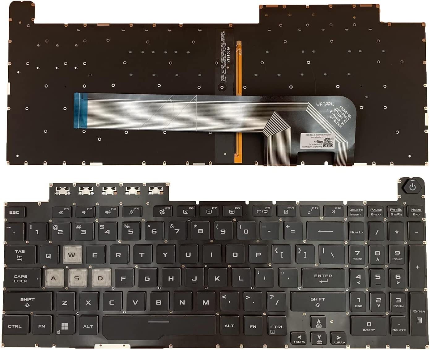Gaming Keyboard Backlit - Novo Teclado para Laptop Asus TUF