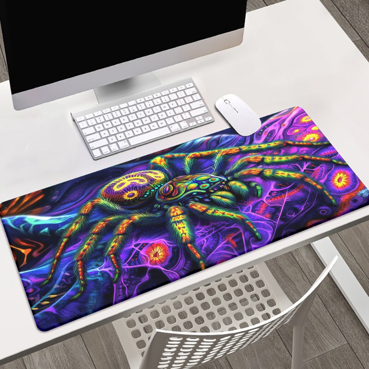Gaming Keyboard Brand - Mousepad Vibrante da Marca Spider, Tapete