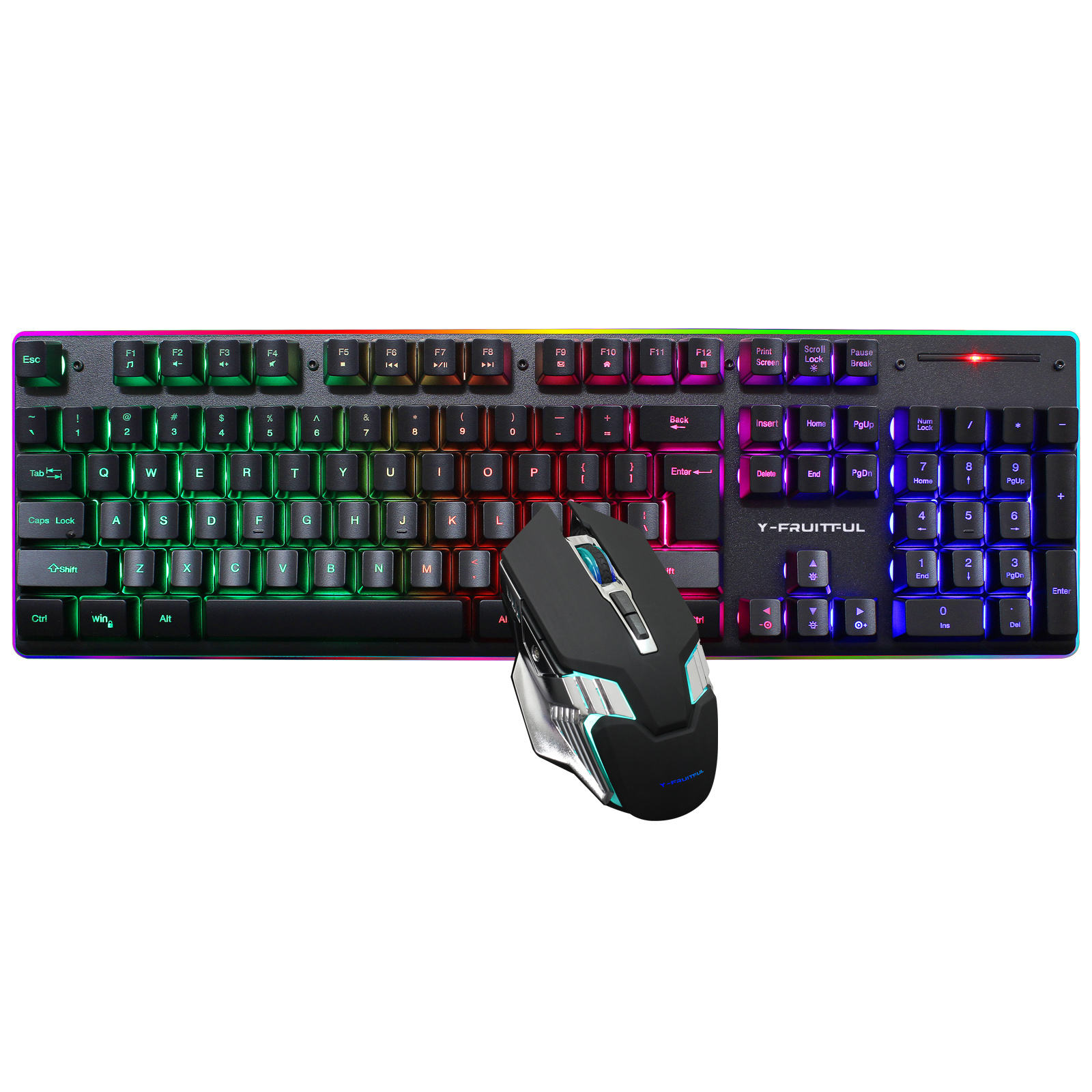 Gaming Keyboard And Mouse Combo - 104 teclas RGB computador sem fio