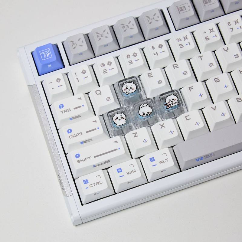 Gaming Keyboard Backlit - Chiikawa 4 peças de teclas personalizadas