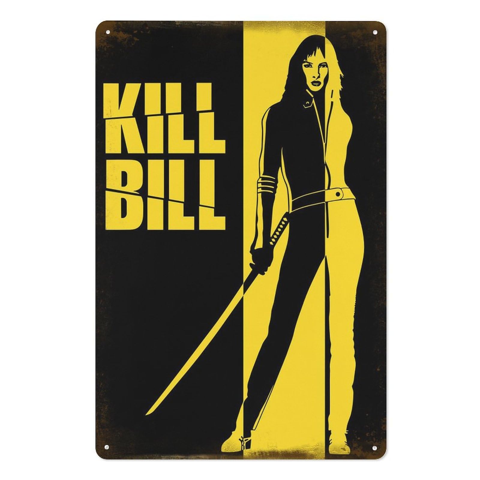 Brass Weight Plate - Kill bill filmes metal estanho sinal