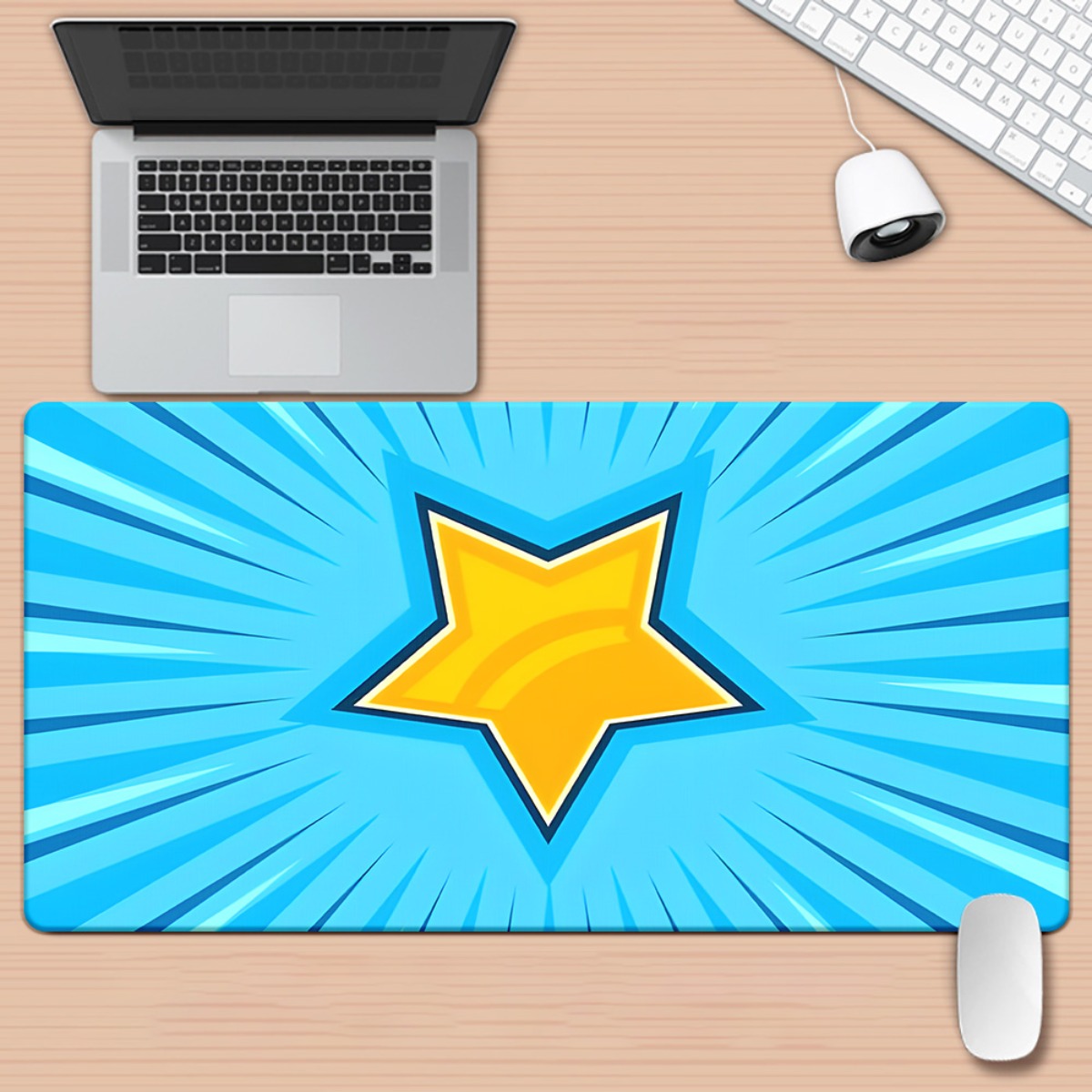 Gaming Keyboard Brand - Mousepad XXL de Arte em Ferro
