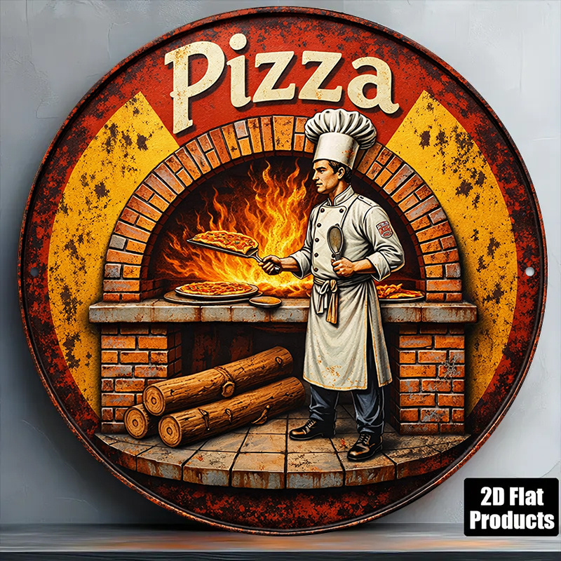Brass Weight Plate - Placa de Metal Retrô 2D, Arte