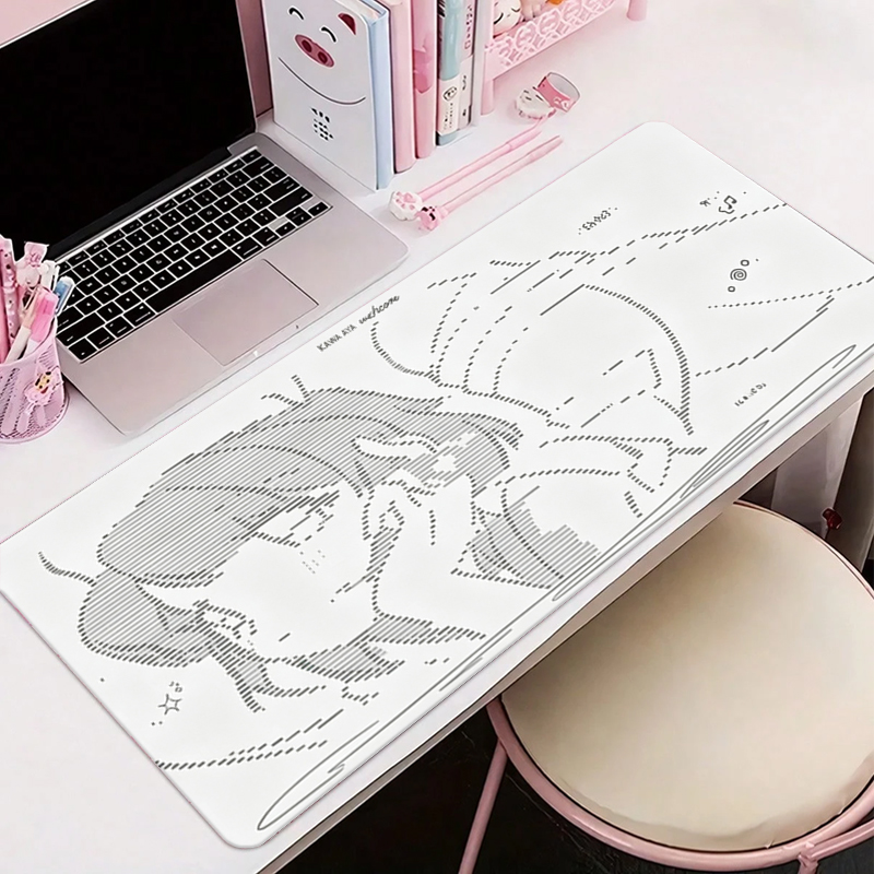 Gaming Keyboard Tactile - 1Pç Mouse Pad de Couro Anime