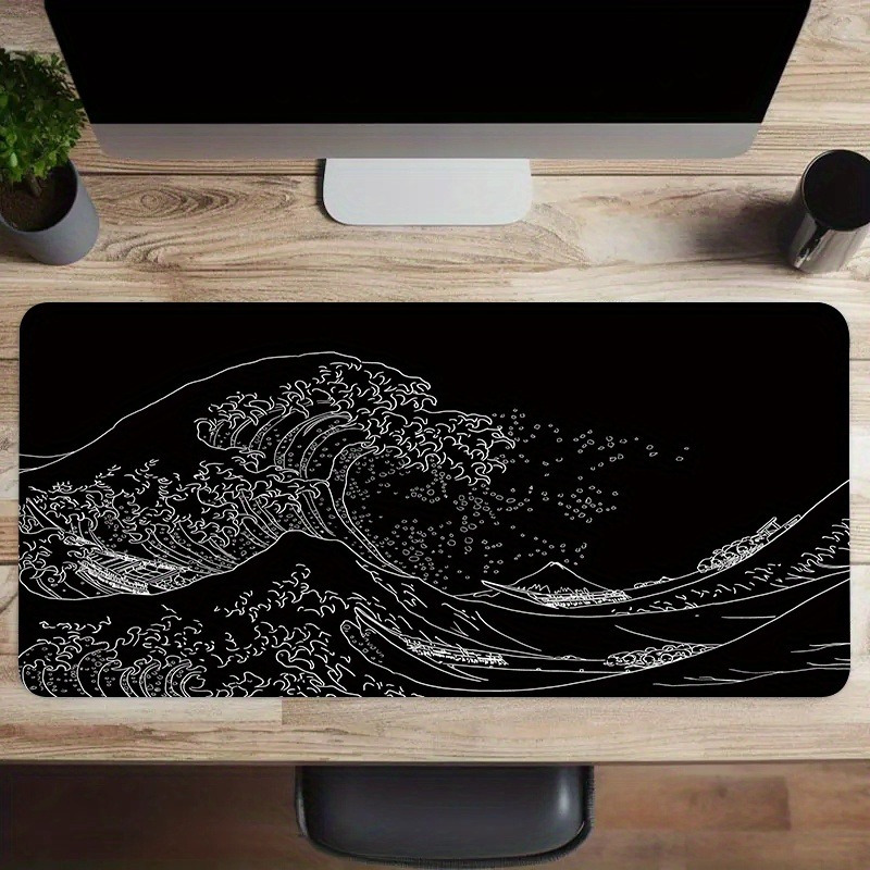 Mouse Pad Gamer Onda Grande Pr - Gaming Keyboard Typewriter avaliação e preço