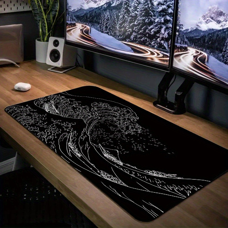 Mouse Pad Gamer Onda Grande Pr - Gaming Keyboard Typewriter avaliação e preço