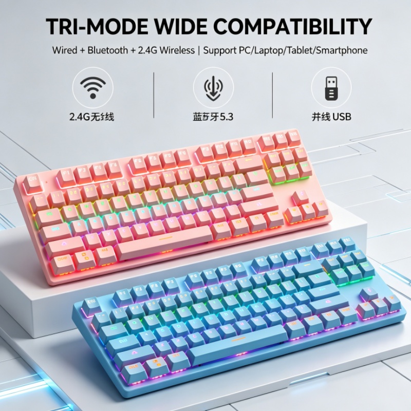 Teclado Mecânico com Fio BAJEA - Gaming Keyboard K300 avaliação e preço