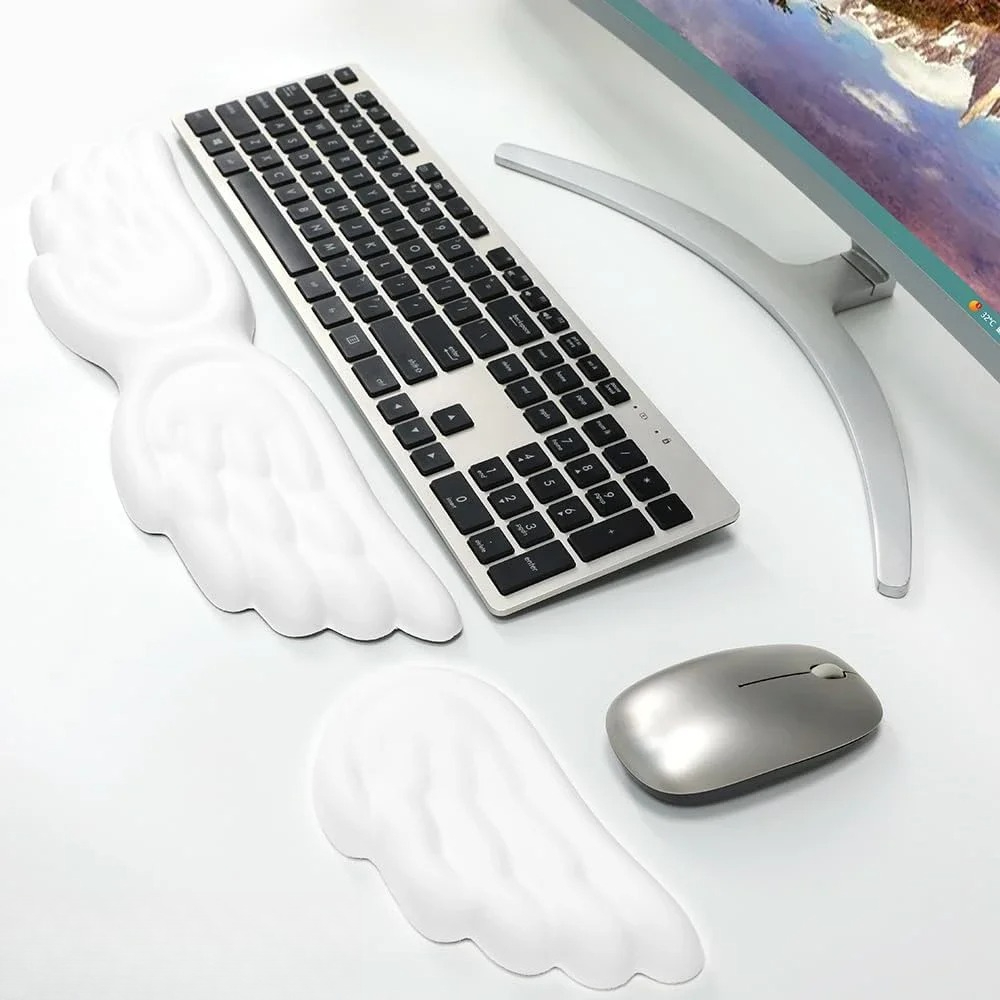 Mousepad ergonômico anjo tecla - Gaming Keyboard Mouse Set avaliação e preço