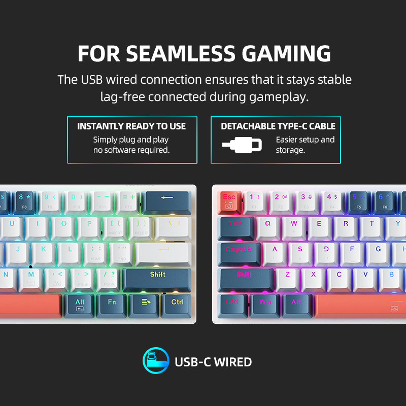 K500-B61achenike Mini Keybaord - Gaming Keyboard Magnetic Switches avaliação e preço