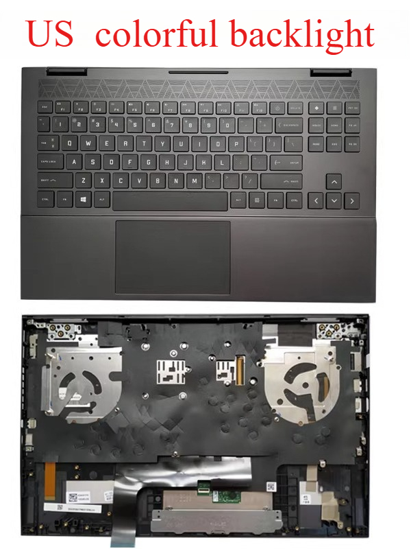 Novo Teclado US com Palmrest e - Gaming Keyboard Backlit avaliação e preço