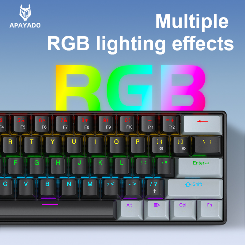APAYADO K61 Mini teclado mecân - Gaming Keyboard And Mouse Combo avaliação e preço