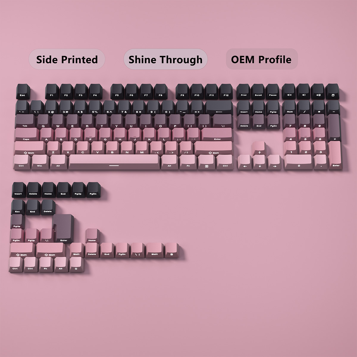 Teclas Gradientes com Impressã - Gaming Keyboard Typewriter avaliação e preço