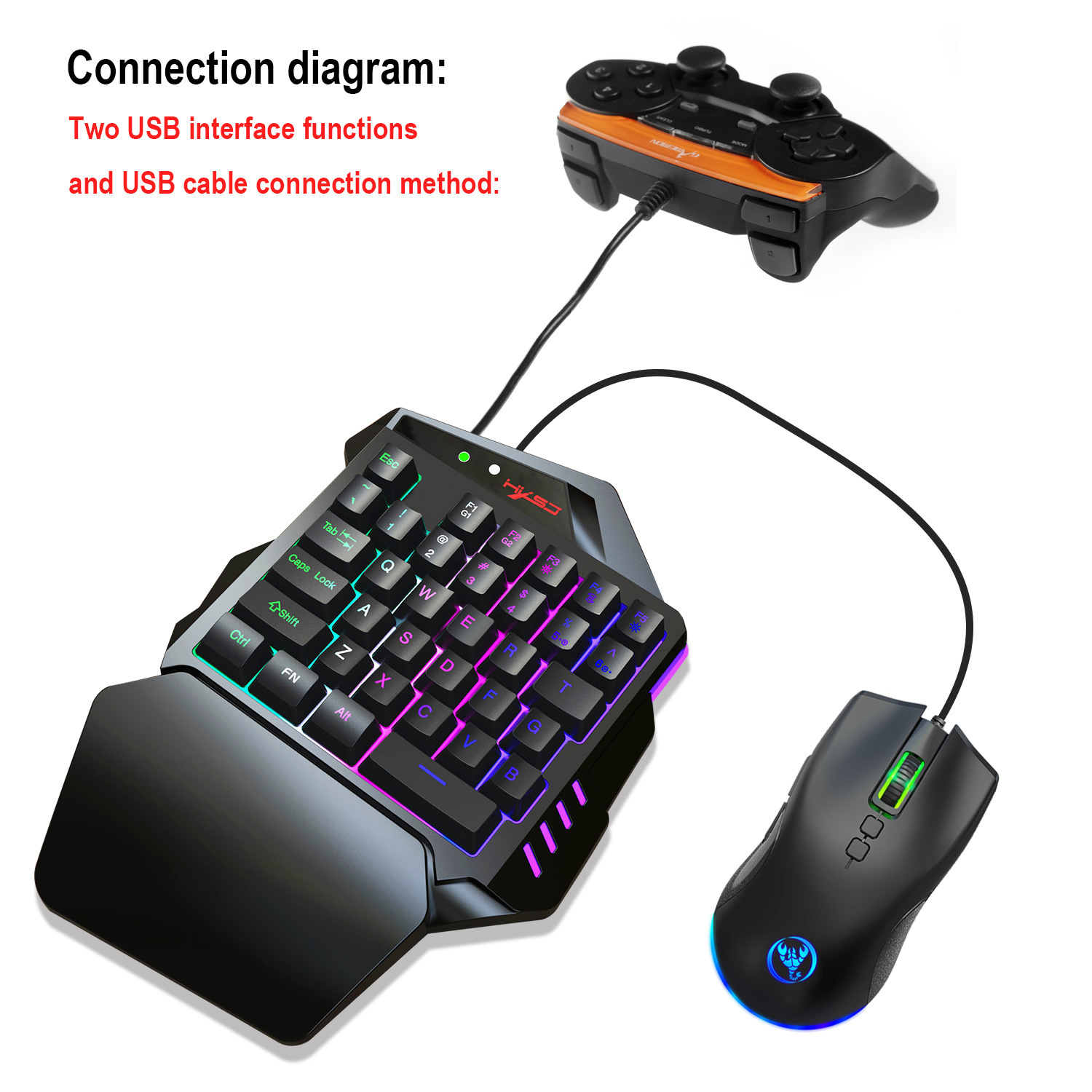 Conjunto de teclado gamer, ace - Gaming Keyboard Mouse Set avaliação e preço