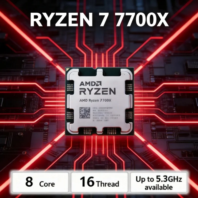 Processador AMD Ryzen 7 7700X  - Amd Cpu Ryzen 7 avaliação e preço