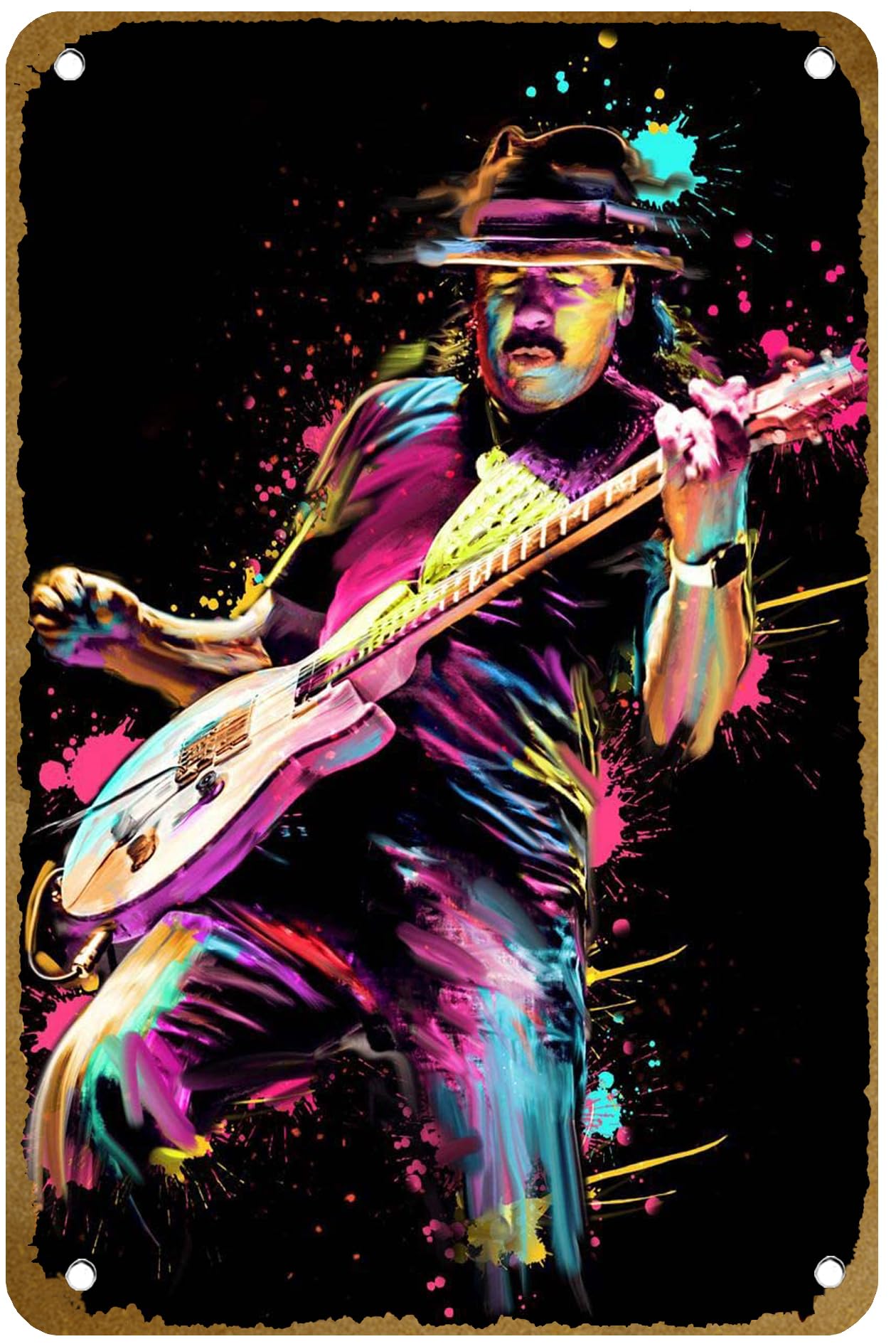 Carlos santana cartaz de metal - Brass Weight Plate avaliação e preço