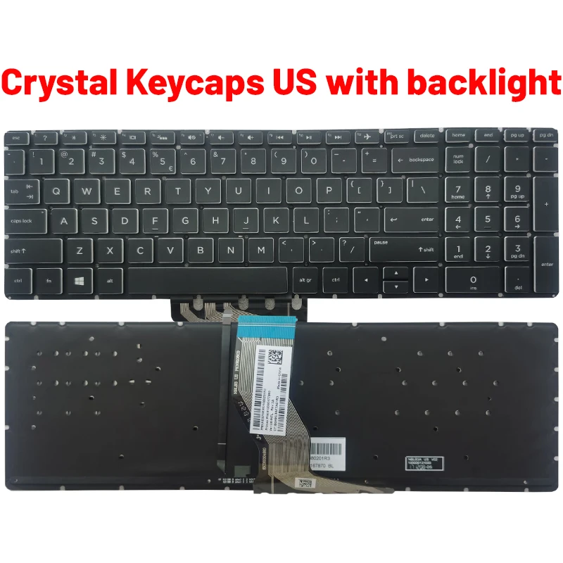 Teclado de laptop russo/eua/re - Gaming Keyboard Hp avaliação e preço