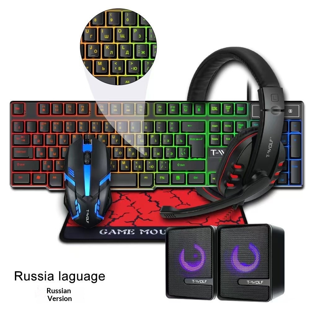 Combo Gamer 4 em 1 com Layout  - Gaming Keyboard And Mouse Combo avaliação e preço