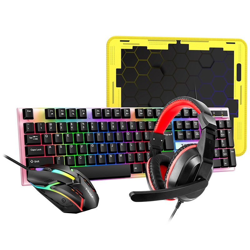Combo Gamer 4 em 1 com Layout  - Gaming Keyboard And Mouse Combo avaliação e preço