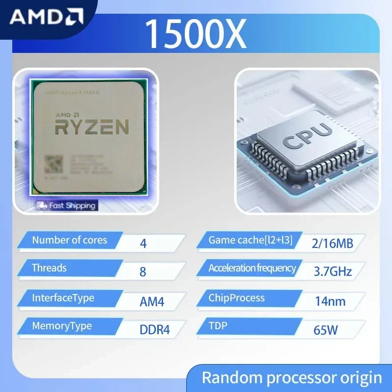 Processador AMD Ryzen 5 1500X, - Amd Cpu Ryzen 7 avaliação e preço