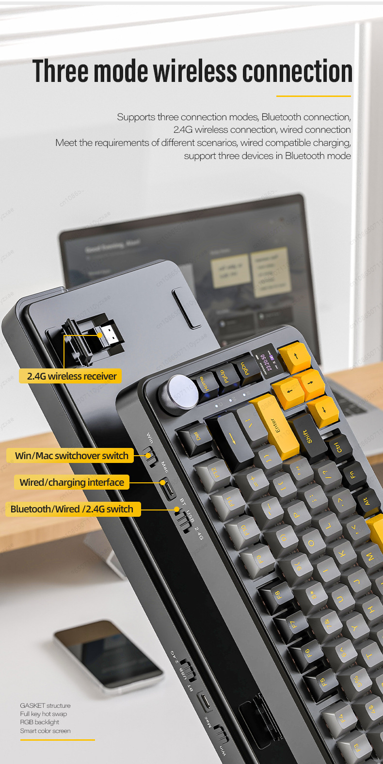 Novo Teclado Mecânico AL66 202 - Gaming Keyboard No Rgb avaliação e preço