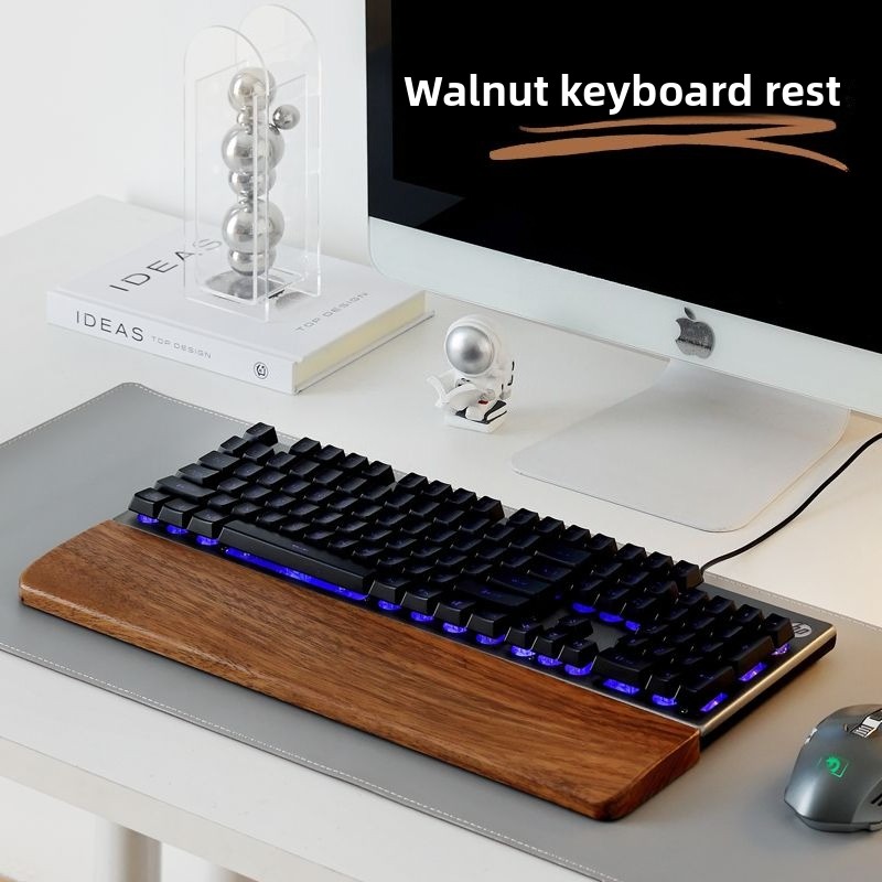 Teclado de madeira maciça desc - Gaming Keyboard And Mouse Combo avaliação e preço