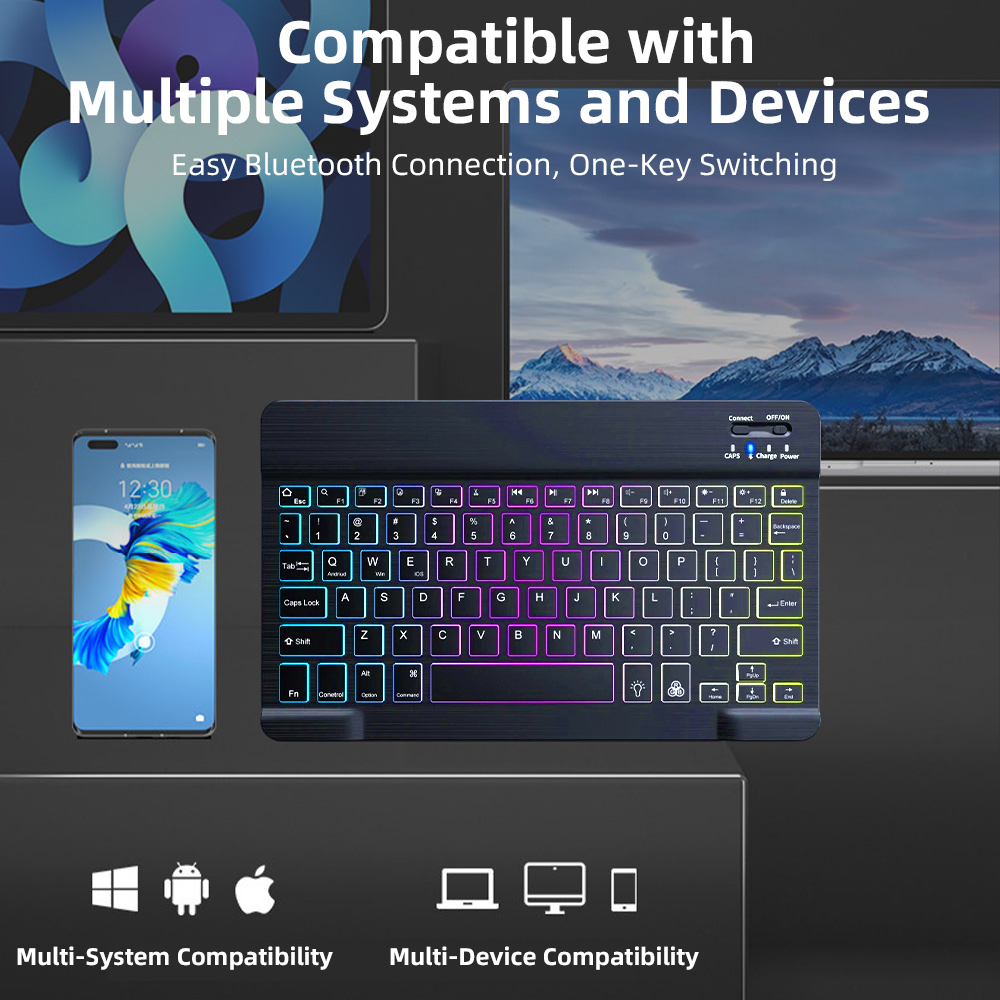 Teclado Bluetooth Retroilumina - Gaming Keyboard And Mouse Combo avaliação e preço
