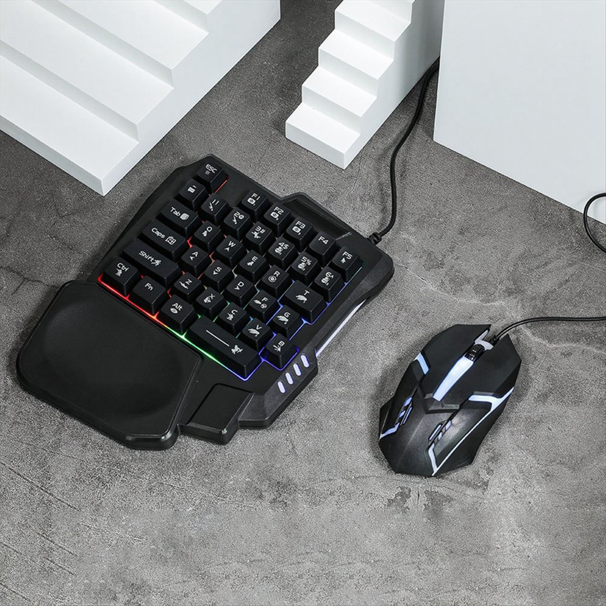 ★ ▲   Teclado Gamer Ergonômico - Gaming Keyboard And Mouse Combo avaliação e preço