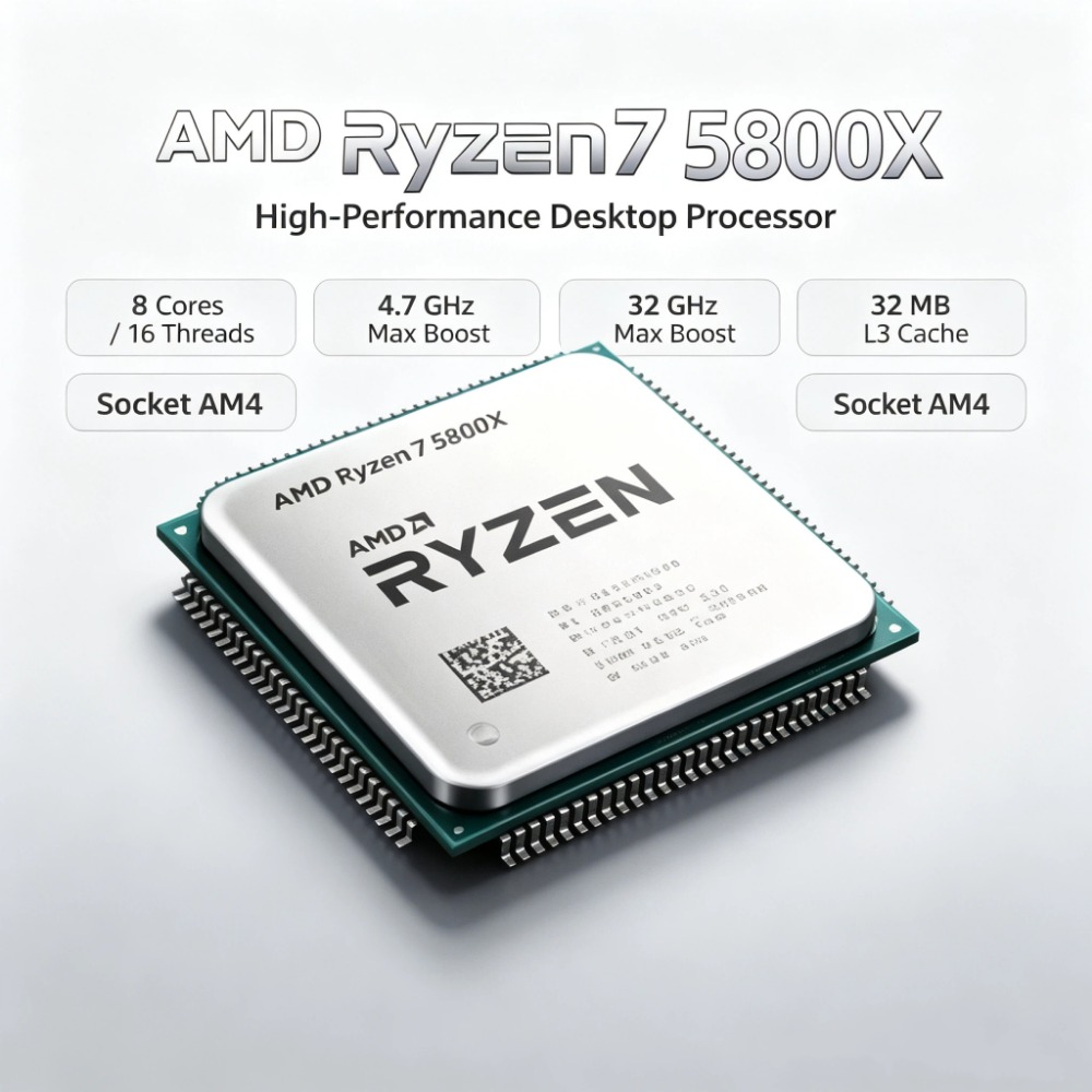 Processador AMD Ryzen 7 5800X  - Amd Cpu Ryzen 7 avaliação e preço