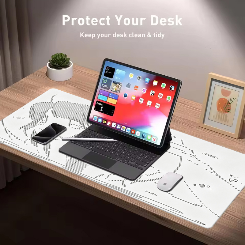 1Pç Mouse Pad de Couro Anime A - Gaming Keyboard Tactile avaliação e preço
